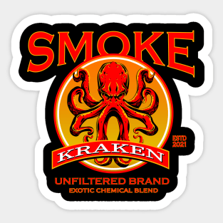 Smoke Kraken Sticker